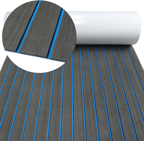 Alfombra de espuma EVA para cubierta de 94 x 453516 de teca sintética, antideslizante, autoadhesiva, tapete de espuma para lanchas de motor, pontón, disponible en Yaxa Guatemala