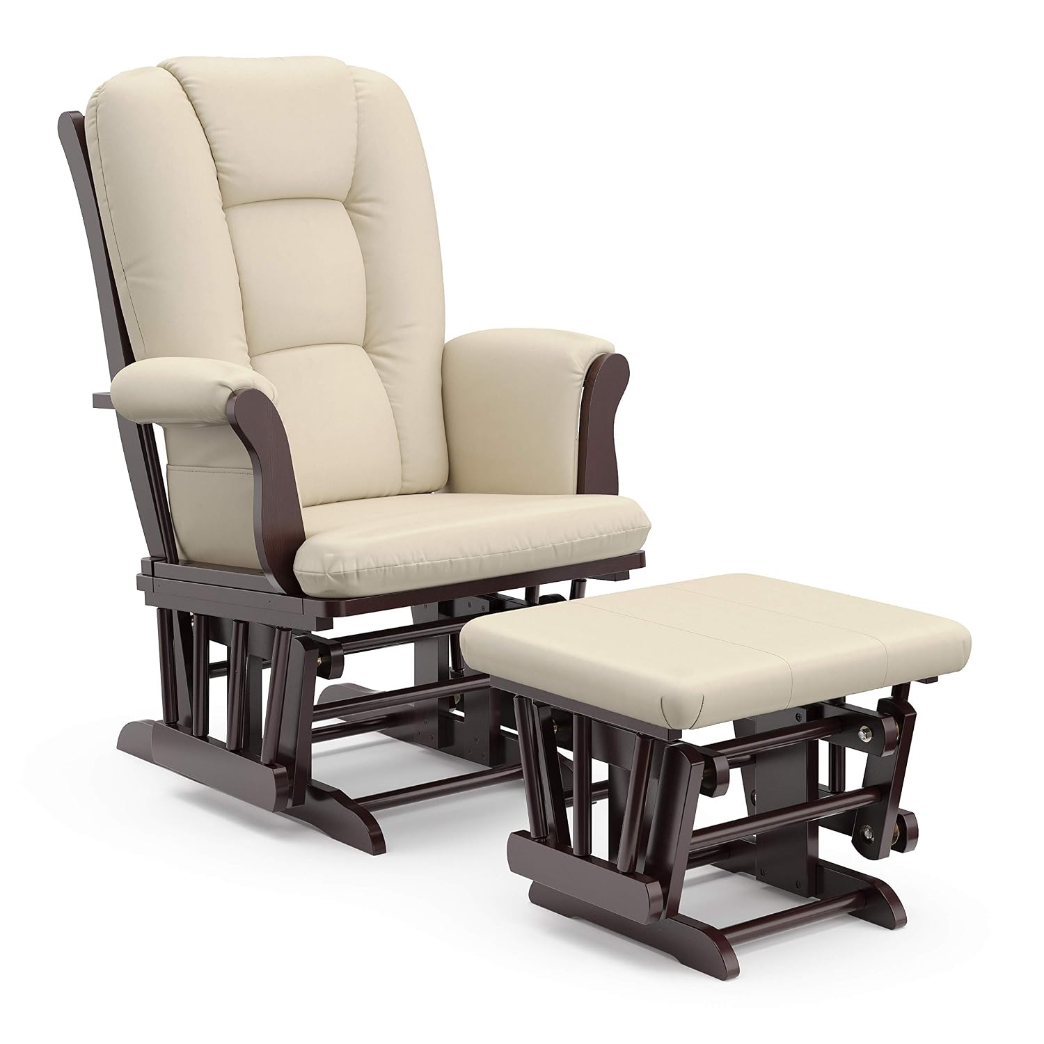 Storkcraft Tuscany Glider and Ottoman, Espresso/Beige