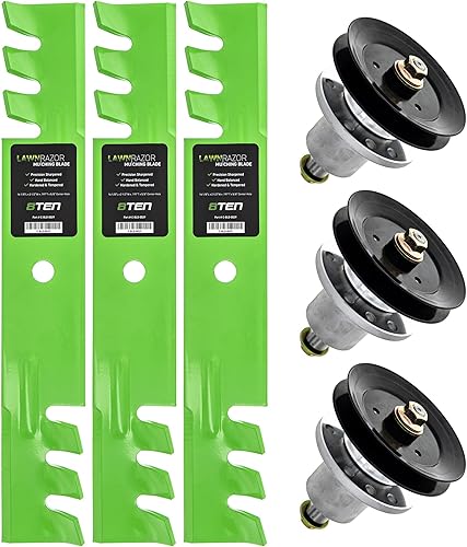 Miniatura 1 de 8TEN Blade Spindle Deck Kit for Exmark Lazer Z HP 48-Inch 103-6583 103-6336 1-414335 103-6581 Zero Turn