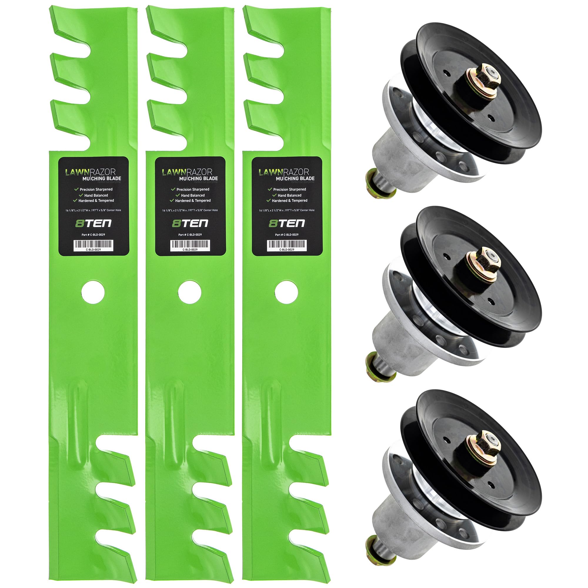 makkl Amazon.com : 8TEN Blade Spindle Deck Kit for Exmark Lazer Z HP 48