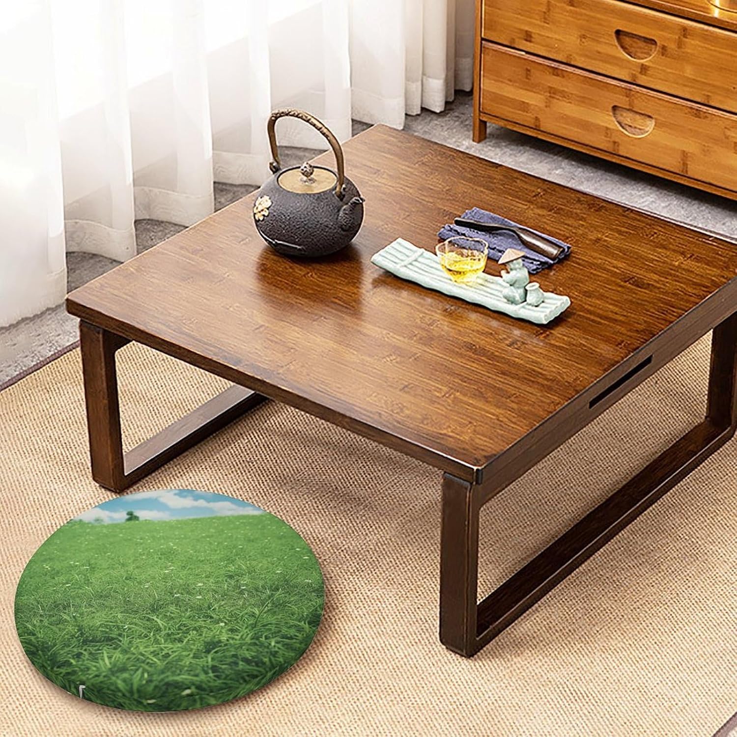 Green Lawn Chair Cushions Floor Pillow Chair Pad