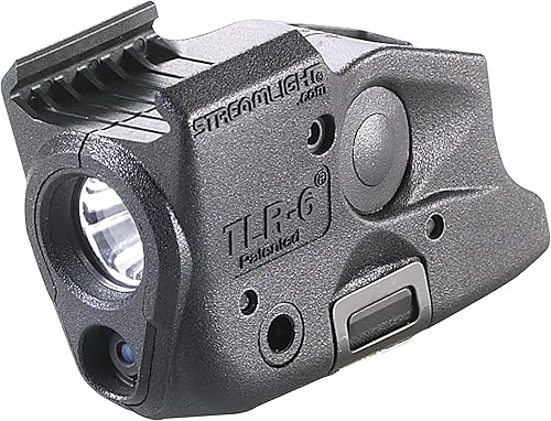 Streamlight 69290 - Linterna táctica TLR-6 para pistola de 100 lúmenes con láser rojo de puntería integrado diseñada exclusiva y únicamente para