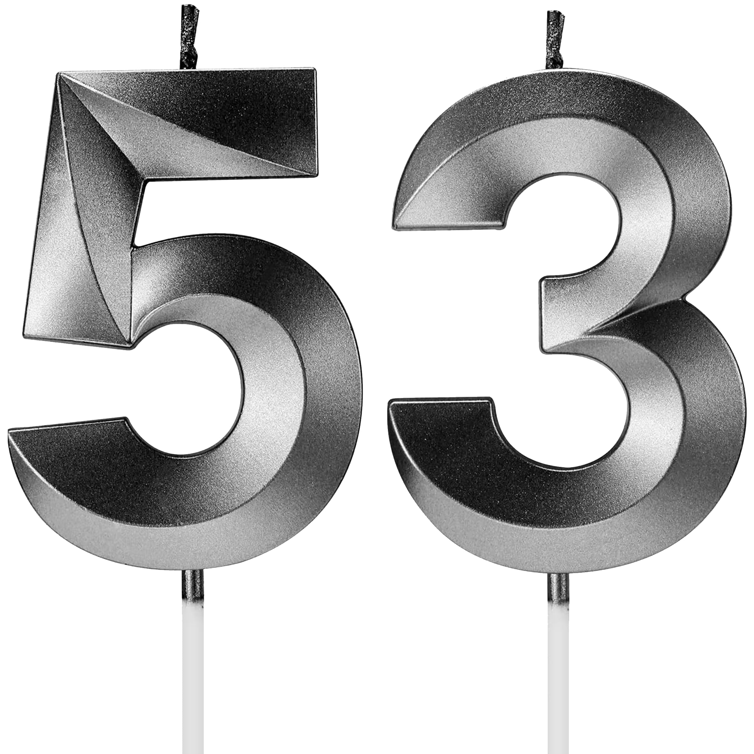 Birthday Candles Number Candles Age Year for Cakes Happy Birthday 3D Designed Wedding Anniversary Party Cake Topper Decorations