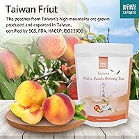 Vista 5 de Xin Qing - Té Oolong de durazno blanco con hojas sueltas de durazno, té de hojas sueltas de melocotón, té Oolong de hojas sueltas té Oolong suelto