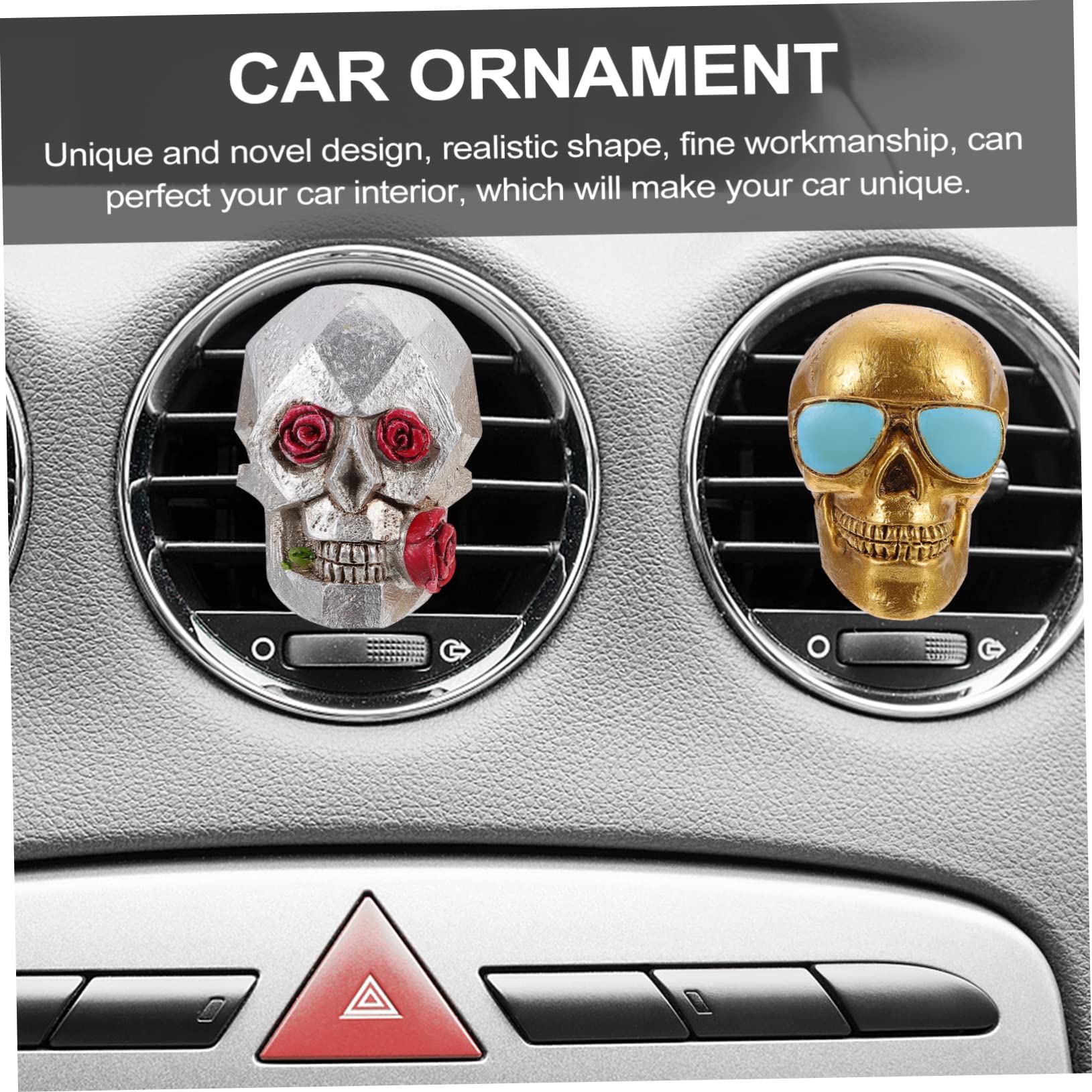 Gatuida 6stücke Geisterkopf Aromatherapie Clips Für Auto Lustige Auto Dekoration Hochwertiger Ventilclip Für Angenehmen Duft Im Fahrzeug Zuhause