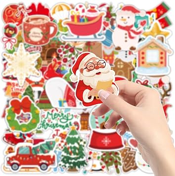 Stocking Stuffers - 100 PCS Christmas Stickers | Kids Christmas Gifts Games Crafts for Grandkids- Stocking Stuffers for Kids- Xmas Decorations Activities Party Favors Supplies
