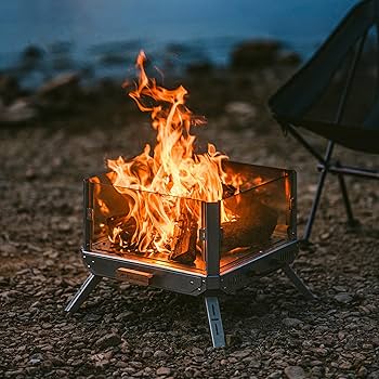 Amazon | Naturehike 焚き火台 一台多役 微晶耐熱ガラス 365*365mm