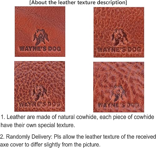 Miniatura 5 de Vintage Leather Axe Sheath, Veg-Tanned Leather Axe Hatchet Cover Protector