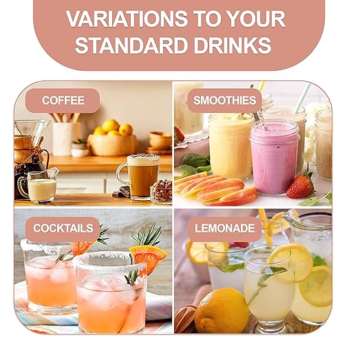 Miniatura 4 de Torani - Paquete variado de jarabe de café y té, jarabe de vainilla y chocolate blanco para café con 2 dispensadores de bomba de jarabe Jimoco