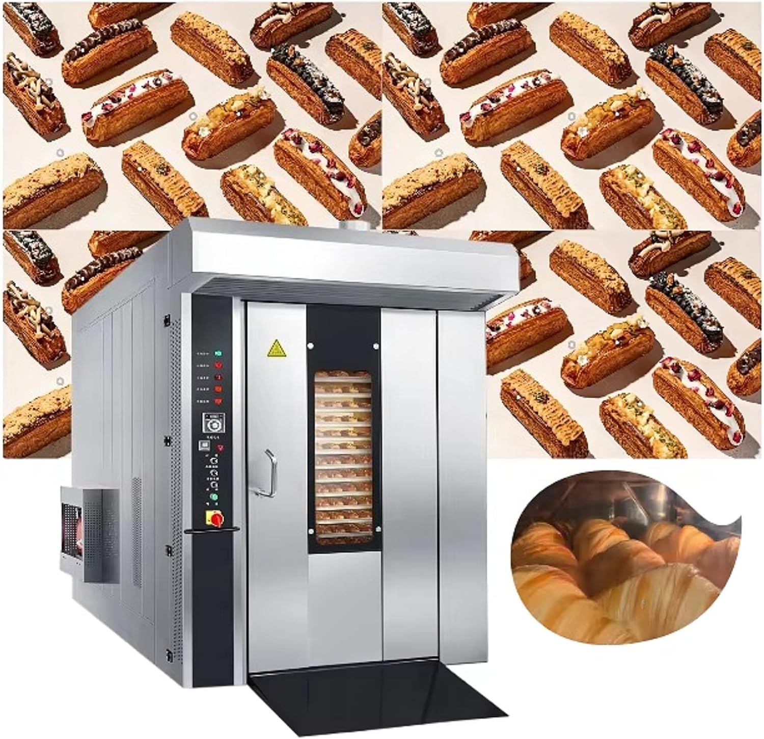 Commercial Convection Oven 32 Tray, Heavy Duty Electric Oven with Rotating Hot Air Circulation, Multi - Rack Cooking, Fast Cooking for Pizza, Pastries, for Restaurant and Bakery Use