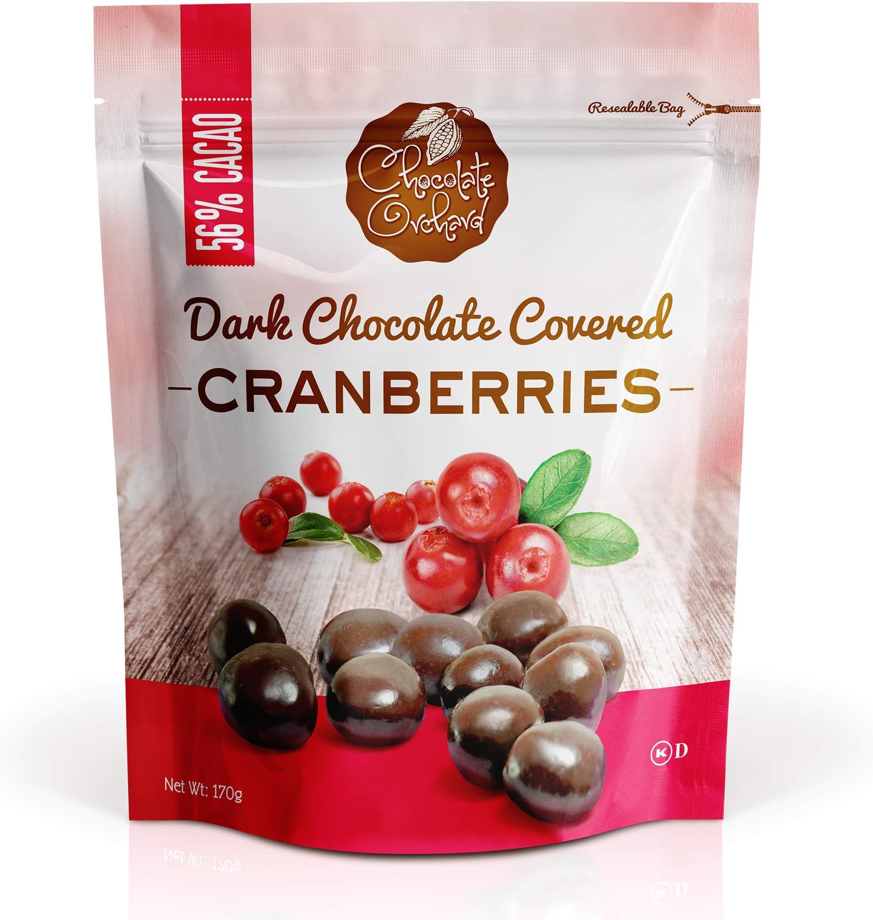 Chocolate Orchard Dark Chocolate Covered Cranberries - 6oz