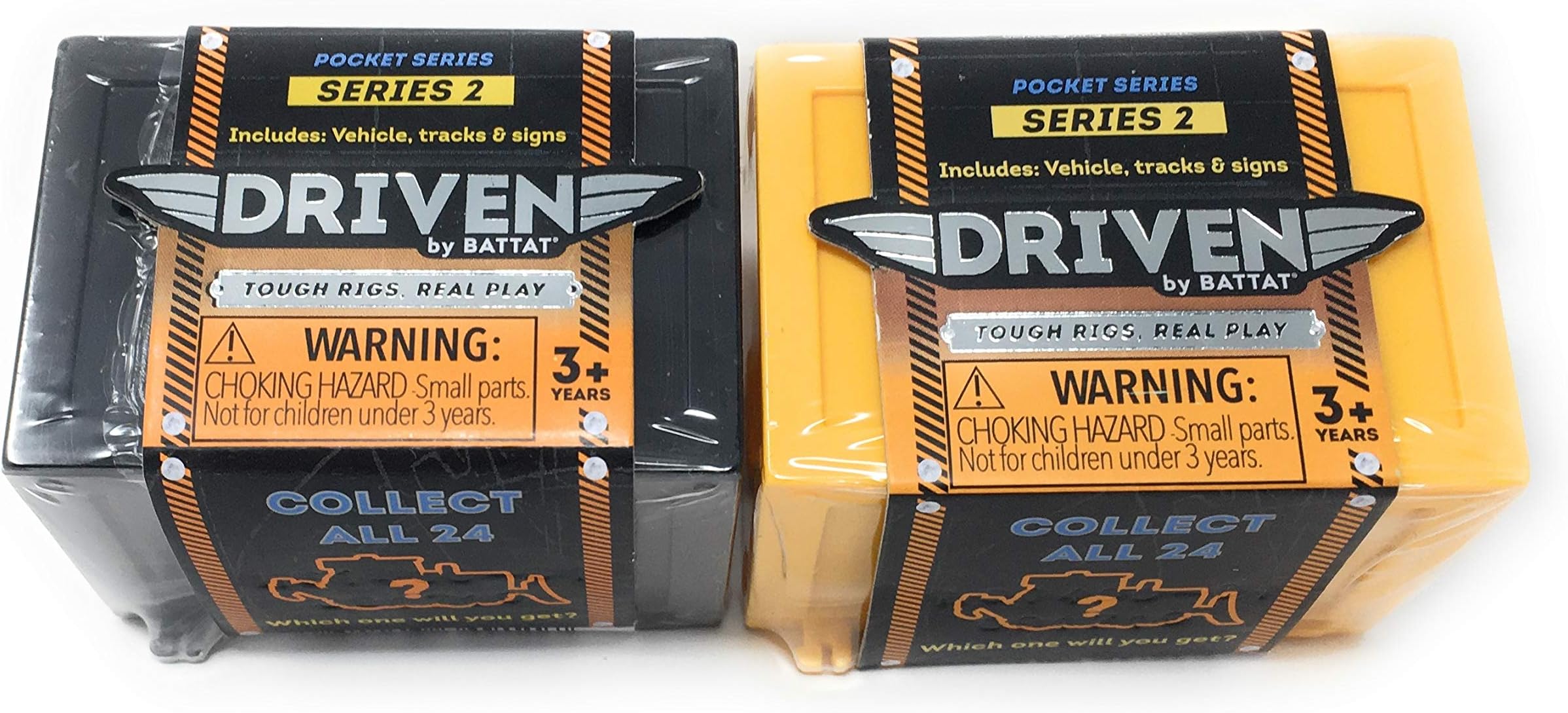 Pocket Driven Series 2 Mini Vehicles Tracks and Signs Blind Boxes Lot Bundle of 2