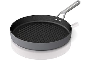 Ninja Foodi NeverStick Premium 12-Inch Round Grill Fry Pan
