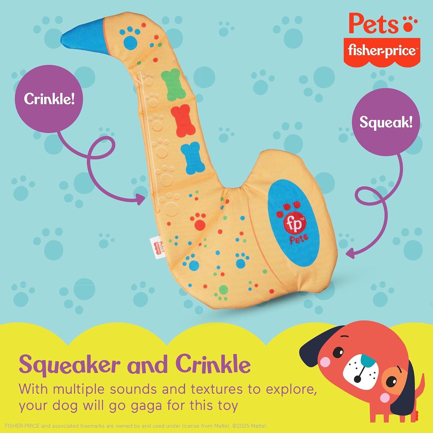 Fisher Price Saxobone Rip and Reveal Plush Dog Toy image 5
