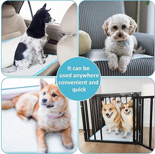 Miniatura 10 de Boscute Almohadillas de entrenamiento de perros superabsorbentes y a prueba de fugas, tamaño jumbo de 36 x 36 pulgadas, almohadillas gruesas de