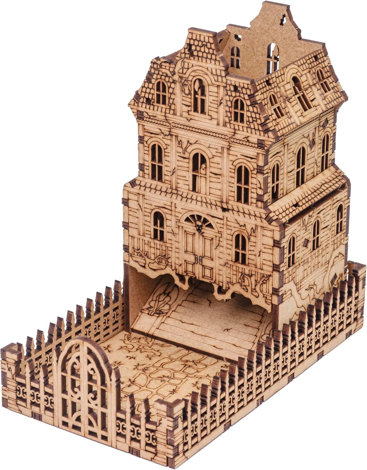 TowerRex Organizer for Betrayal at House on the Hill 3rd Edition and Expansions with Dice Tower, Board Game Organizer, Token Tray