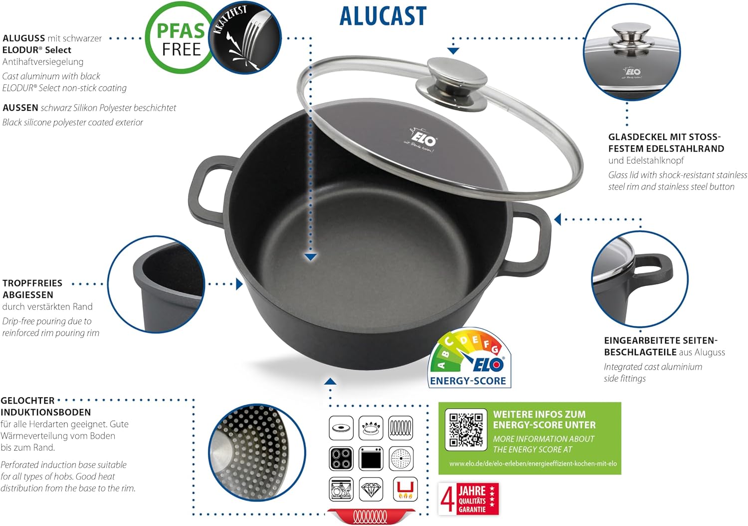 Alucast Cooking Pot 20 cm