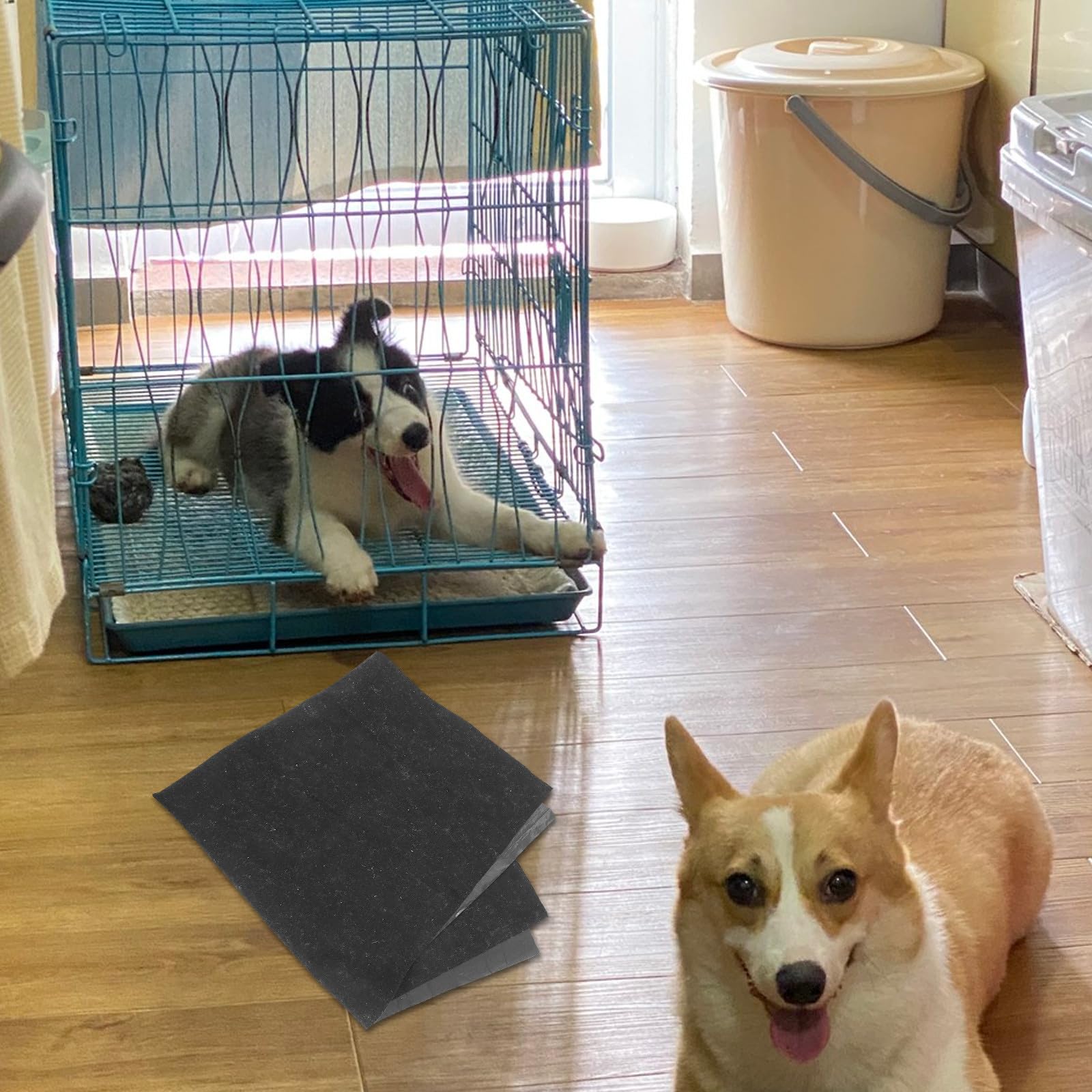 ABOOFAN Almohadillas Reutilizables de Fieltro para Entrenamiento de Cachorros y Perros, Absorbentes, Lavables, Tamaño Grande para Jaulas y Áreas de Juego