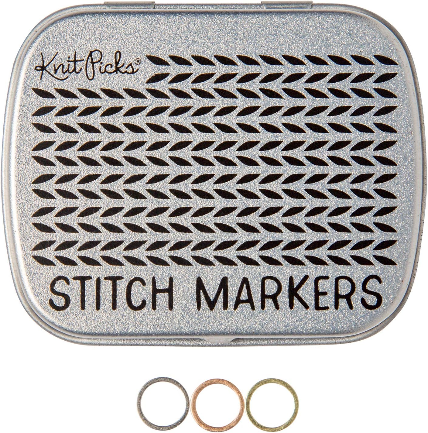 Knit Picks Metallic Stitch Marker Set - Small 45 Pk