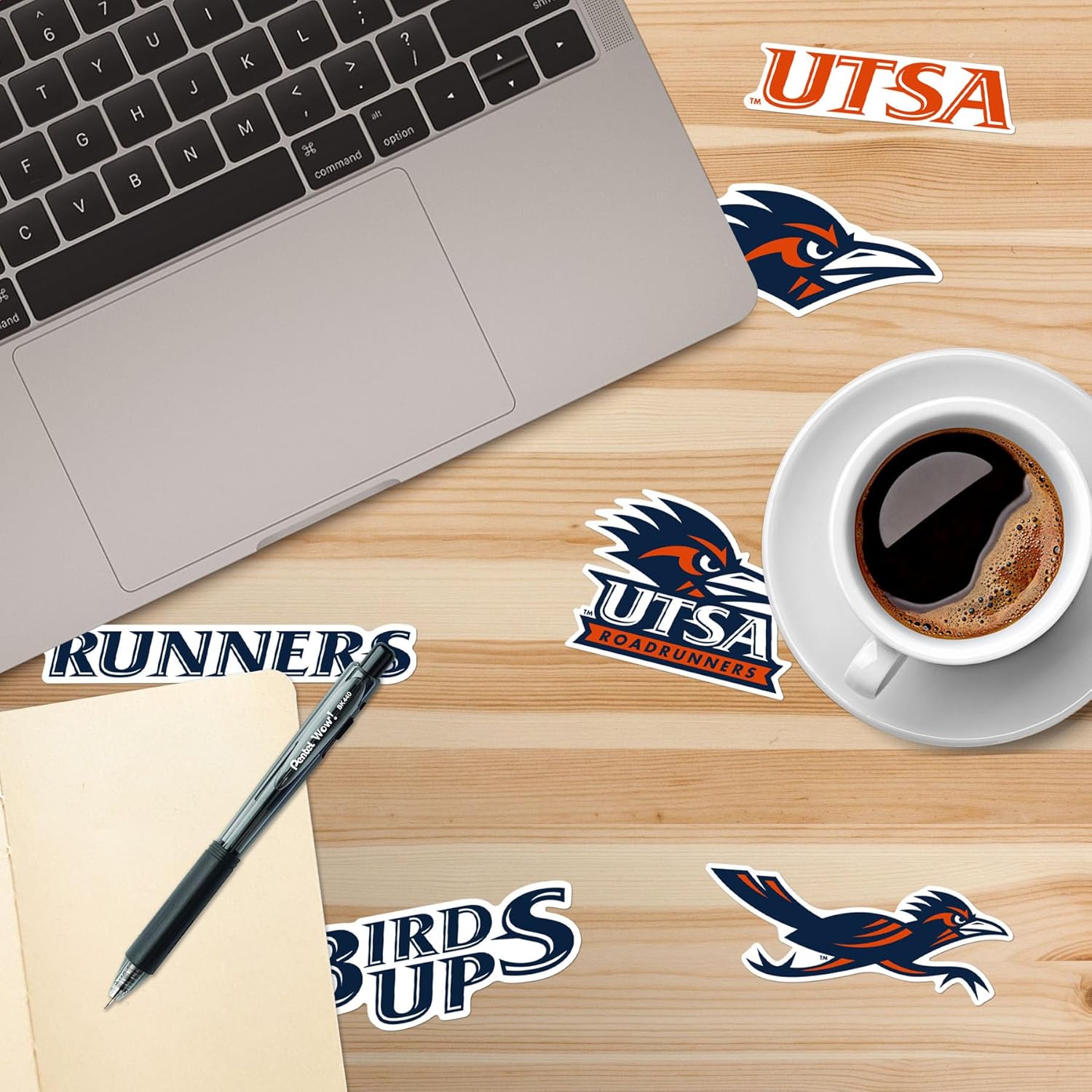 The University of Texas at San Antonio Spirit Logo Vinyl Large Deluxe Stickers Variety Pack - Laptop, Water Bottle, Scrapbooking, Tablet, Skateboard, Indoor/Outdoor - Image 5