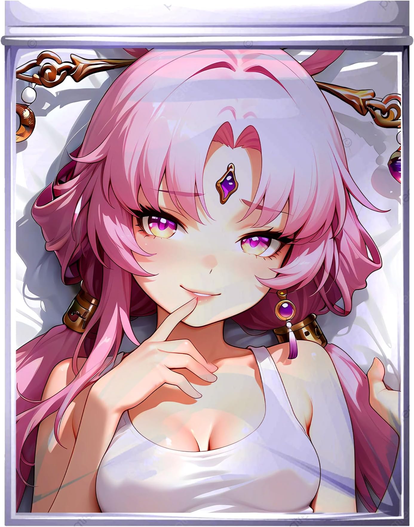 Fu Xuan Version002 Anime Body Pillowcase - Custom Dakimakura Cover 150cm 180cm - 2WT Peach Skin (1. Peach Skin, 50×137 cm / 20x54 in)