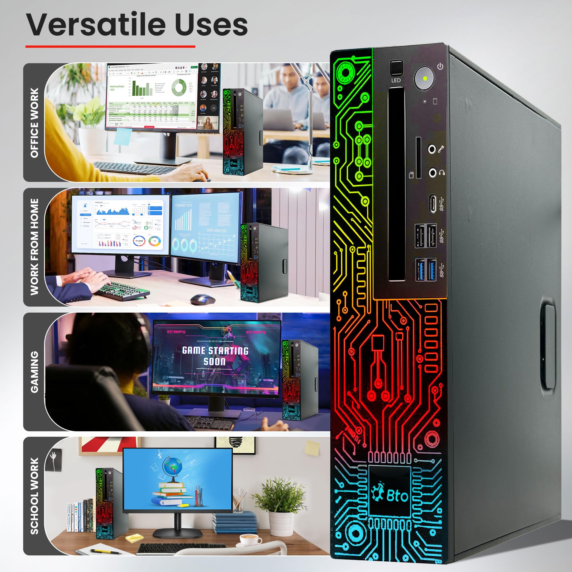 Amazon.com: BTO RGB Gaming Desktop PC – Intel i5 8th Gen Processor