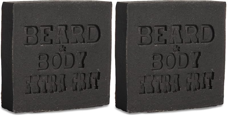 Sabonete para Barba e Corpo Honest Amish Extra Grit, Pacote com 2