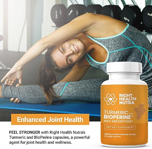 Miniatura 3 de Cúrcuma con extracto de pimienta negra 1300 mg - 60 cápsulas - Articulaciones más fuertes con cúrcuma y bioperina - Apoyo energético natural -