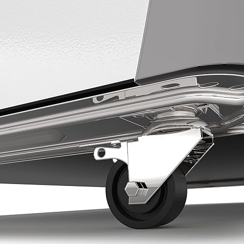 Miniatura 8 de Koolmore Vitrina comercial para helados de 70 pulgadas con protector de estornudos, 12 tinas grandes exhibidas, 10 tubos de almacenamiento, puerta