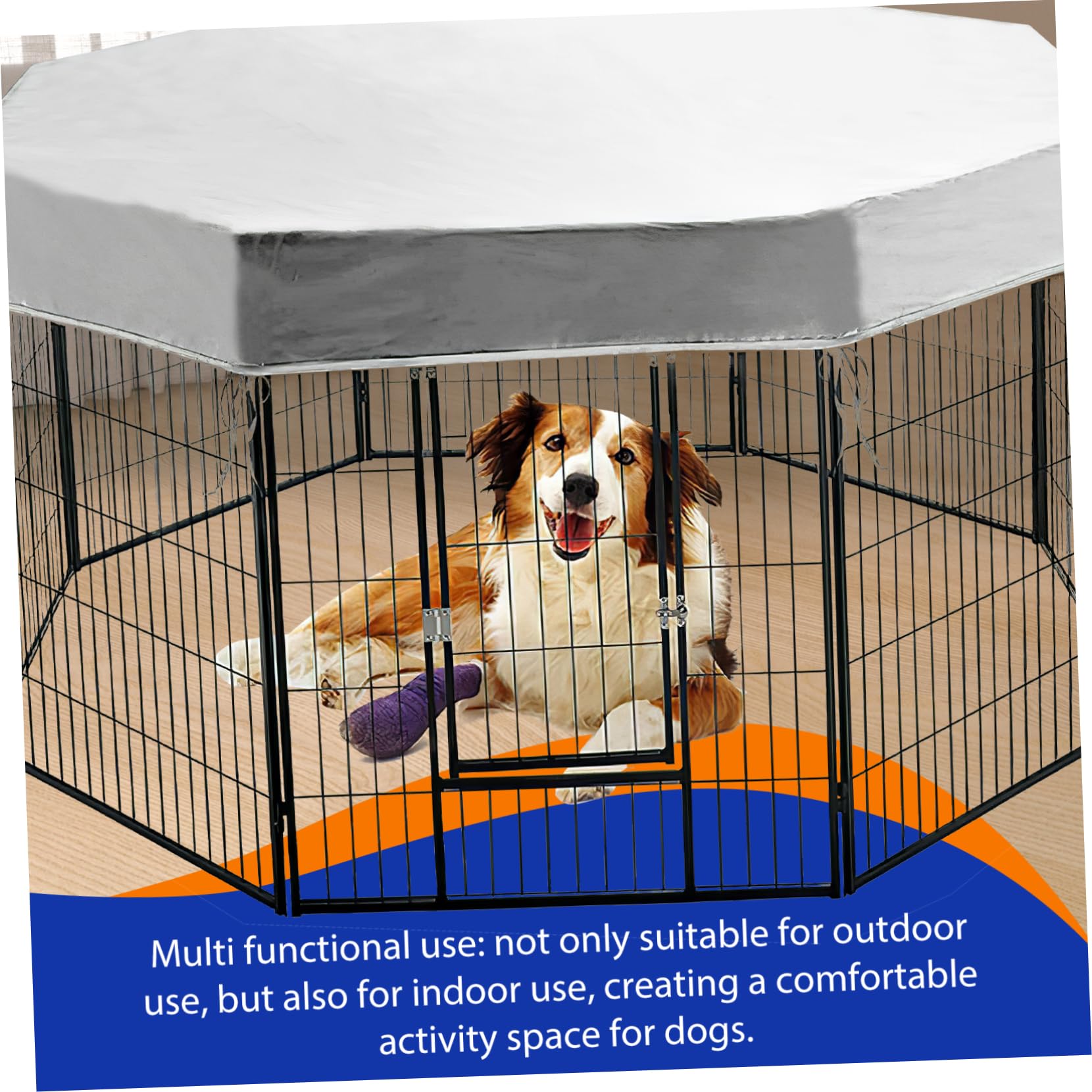Cubierta para Jaula De Perro Protector Solar para Parque De Mascotas Sombra Interior y Exterior para Camping y Protección De Jaulas De Perro