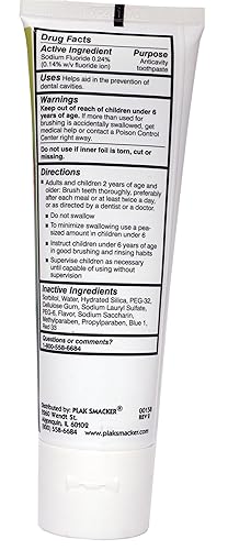 Miniatura 2 de Plak Smacker Pasta de dientes Bubble Gum Tubo de 4.2oz