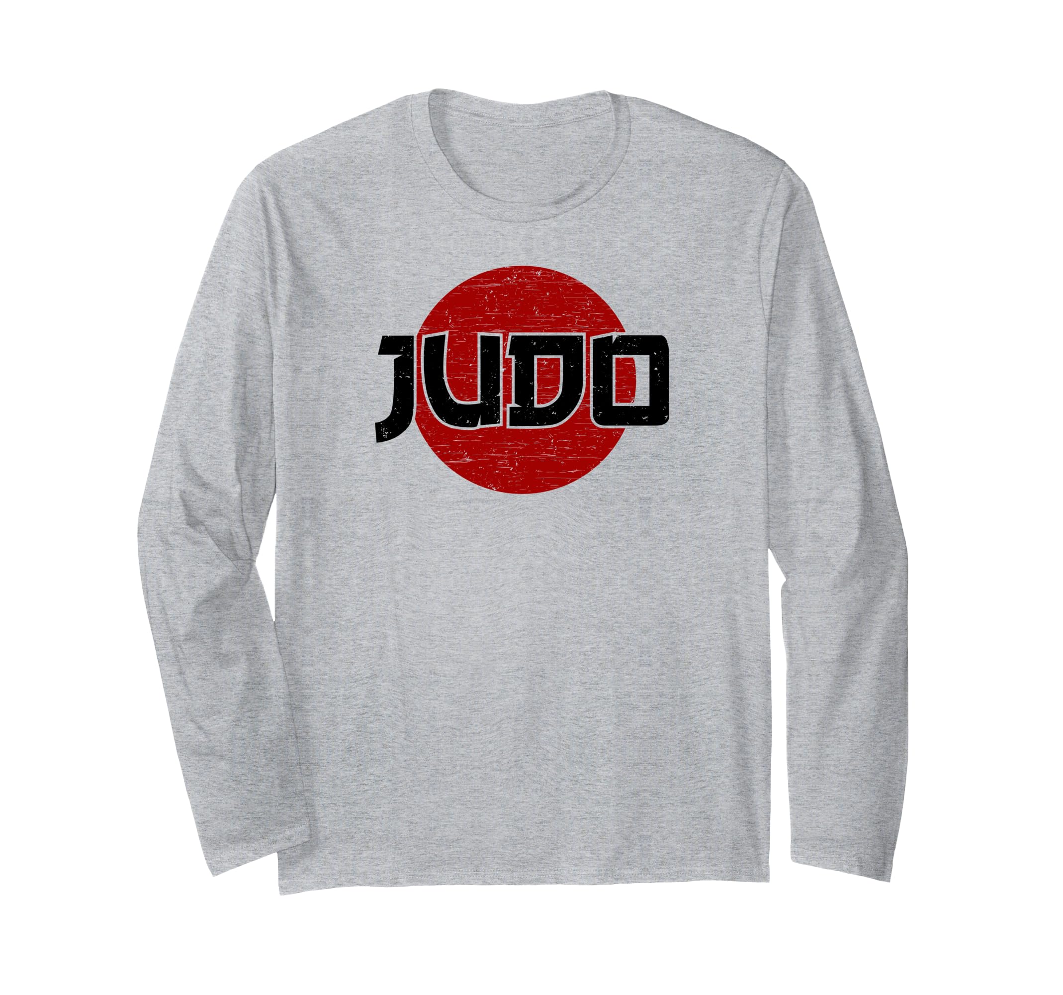 Judo Sun Mark Long Sleeve T-Shirt, Grey