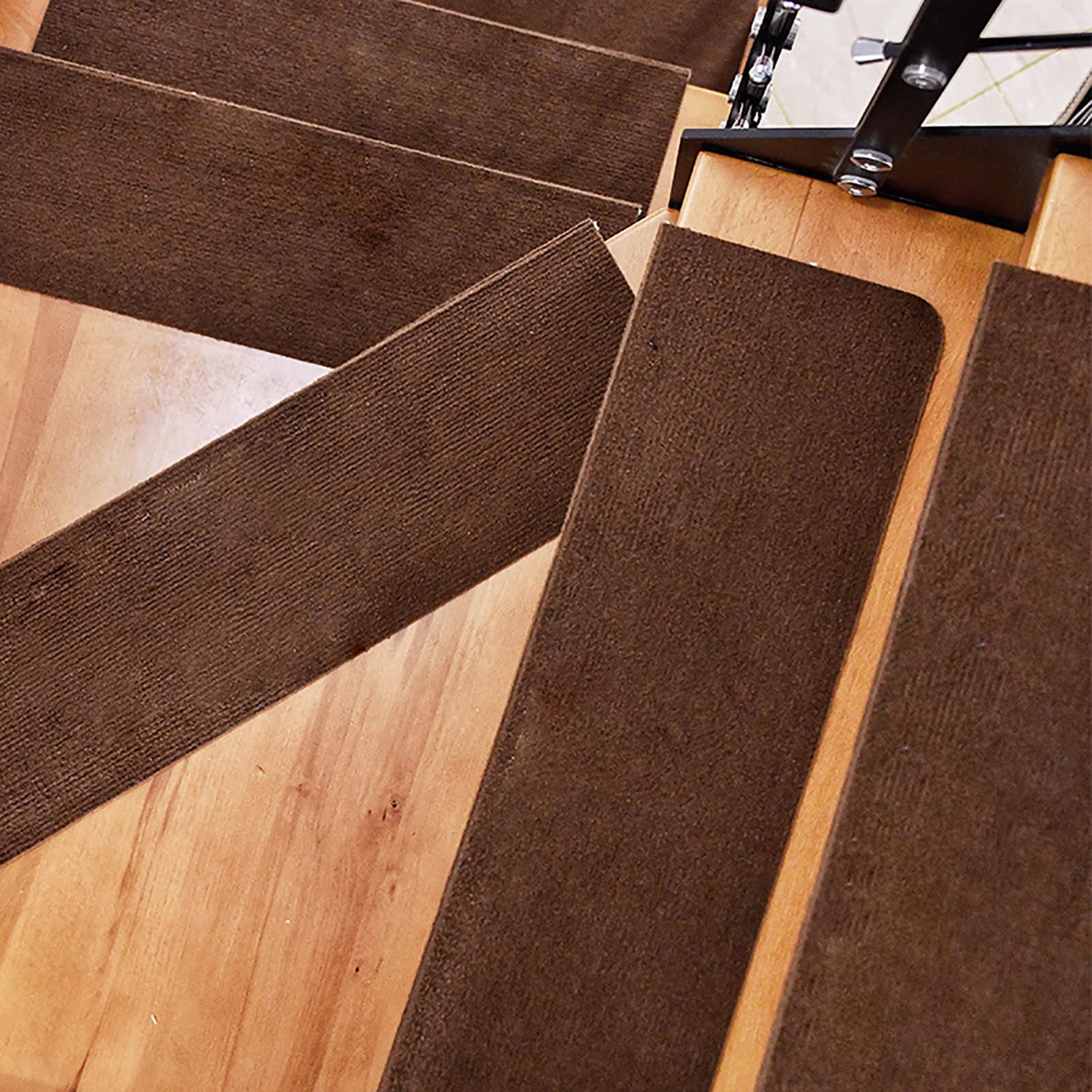 Evita resbalones en peldaños alfombrillas antideslizantes escaleras protector adhesivo interior