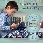 Florensi Pad en lap pour enfants, 3lbs - Couverture pondérée pour les enfants, adolescents, garçons, filles - Douce, chaleureuse, confortable - Couverture de lap pondérée & Fournitures du coin calme - 20" x 23"