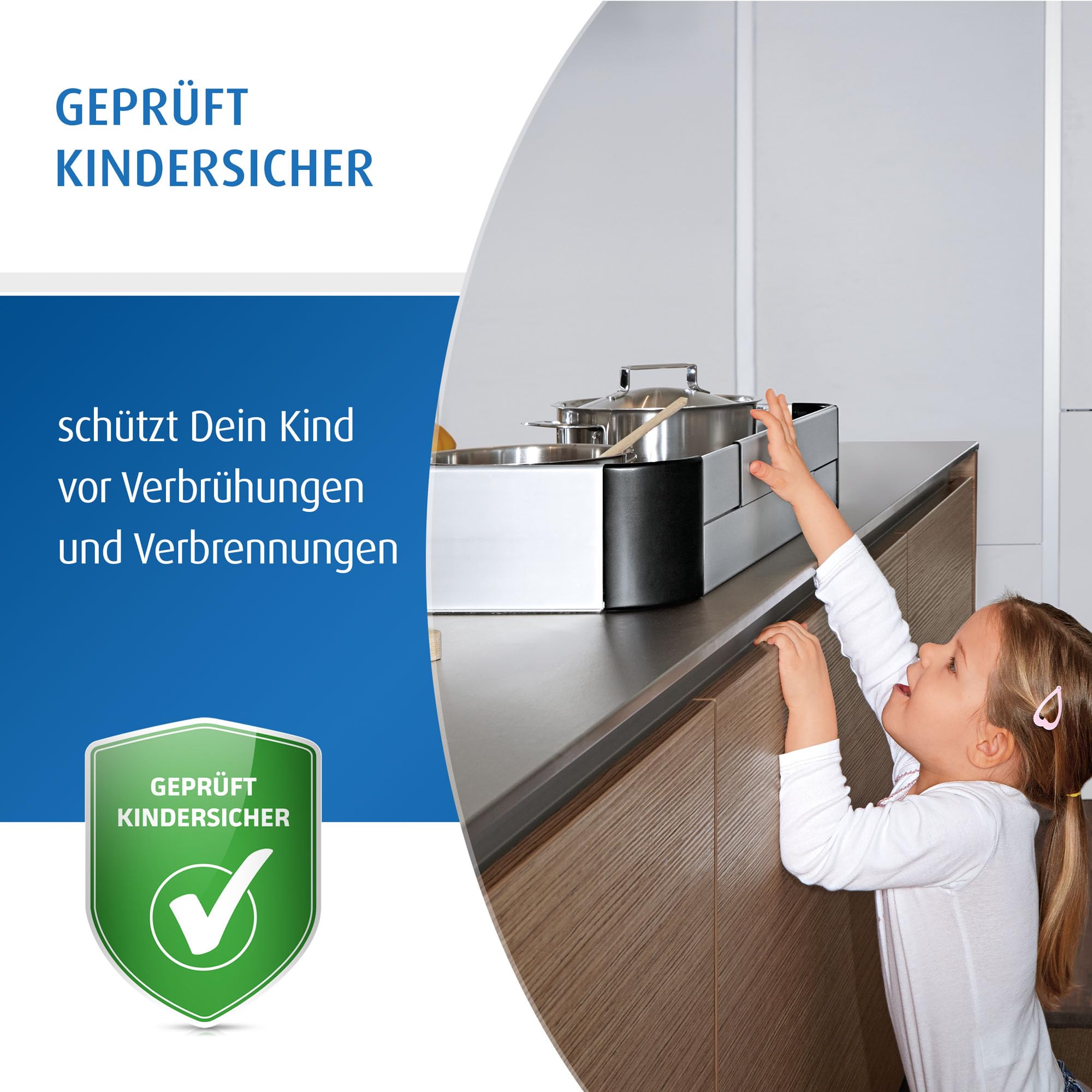 Nieuw- reer fornuisrek edelstaal groot 55-140cm