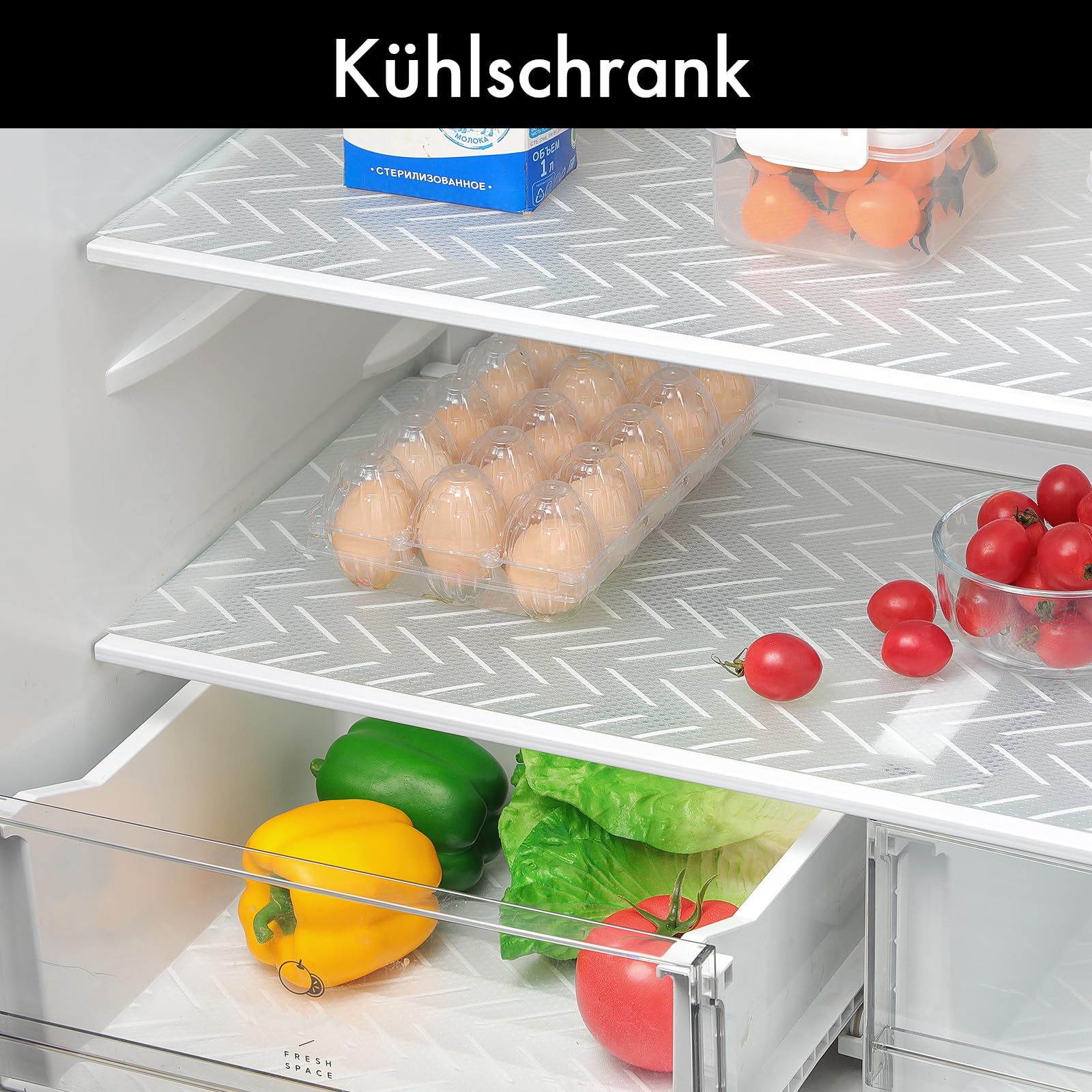 Schubladenmatte Nicht Klebende Antirutschmatte Schubladen-Eva Wasserdichtem Antirutschmatte Küche-Zuschneidbar Abwaschbar Schubladeneinlage-Schutzmatte Schrank für Regale,Kühlschrank(44x900cm)