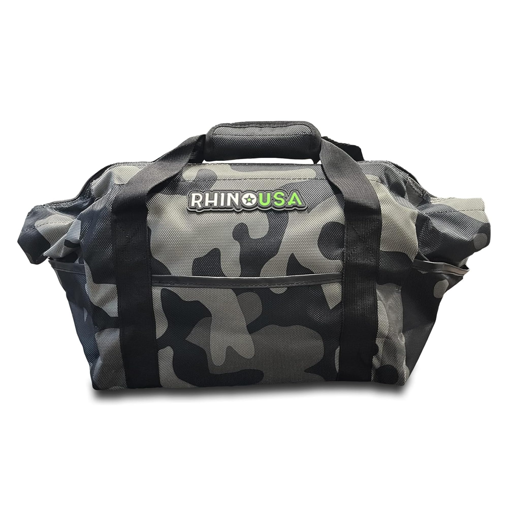 Rhino USA Heavy Duty Recovery Gear Storage Bag - Ultimate Recovery Kit Equipment Bag For Off-Road Gear and 4x4 Accessories - Fits Tow Straps, Shackles, Snatch Block, and UTV Accessories (Camouflage)