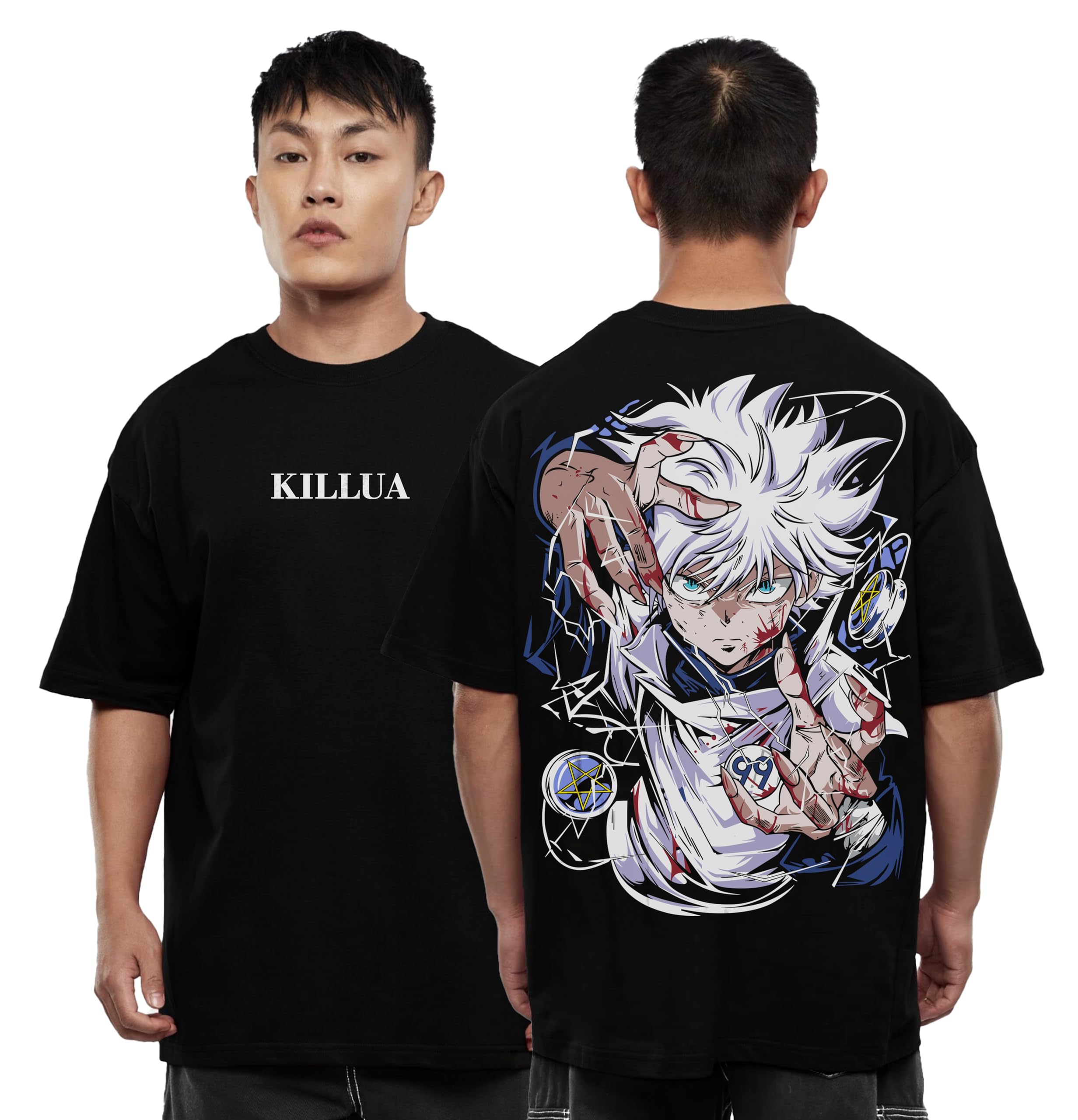 Buy Darkbuck® Anime Hunter X Hunter Oversized Tshirt for Men and