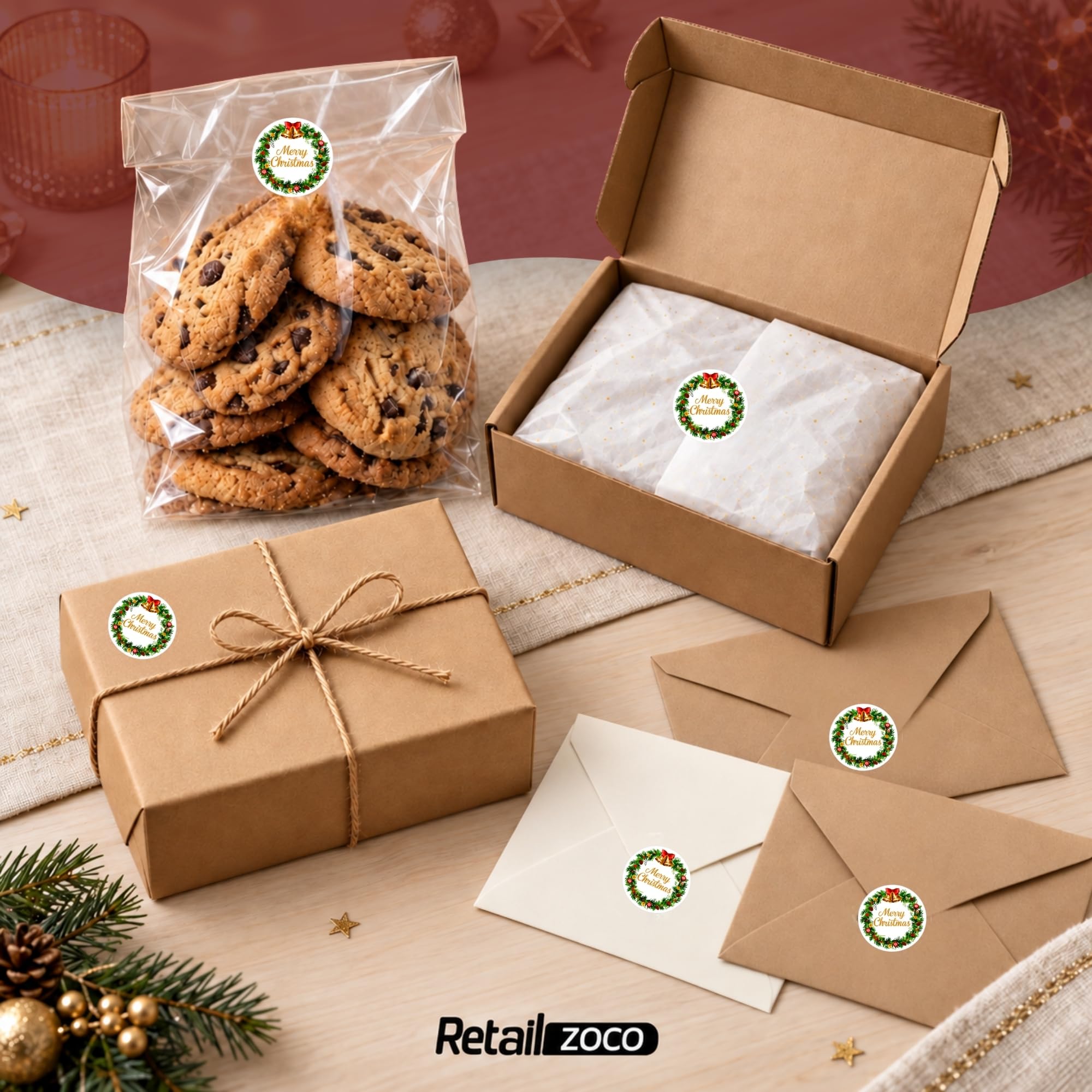 Pegatinas de Merry Christmas para Niños, Christmas stickers, 3 Unidades - imagen 5