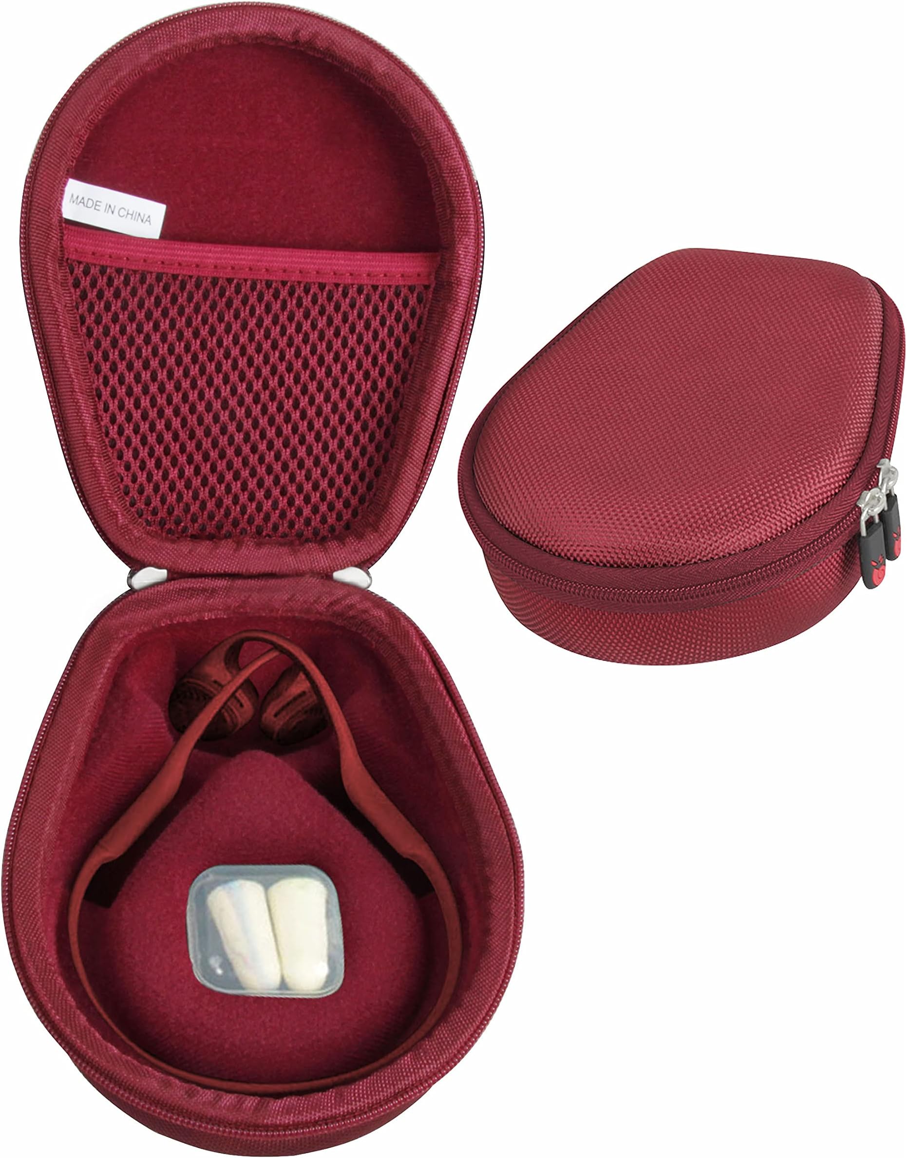 Case for AfterShokz Trekz Air/AfterShokz Aeropex/Titanium Mini/Shokz OpenRun Pro/SHOKZ OpenRun Pro 2 Open Ear Wireless Bone Conduction Headphones AS650 / AS800 (Canyon Red)