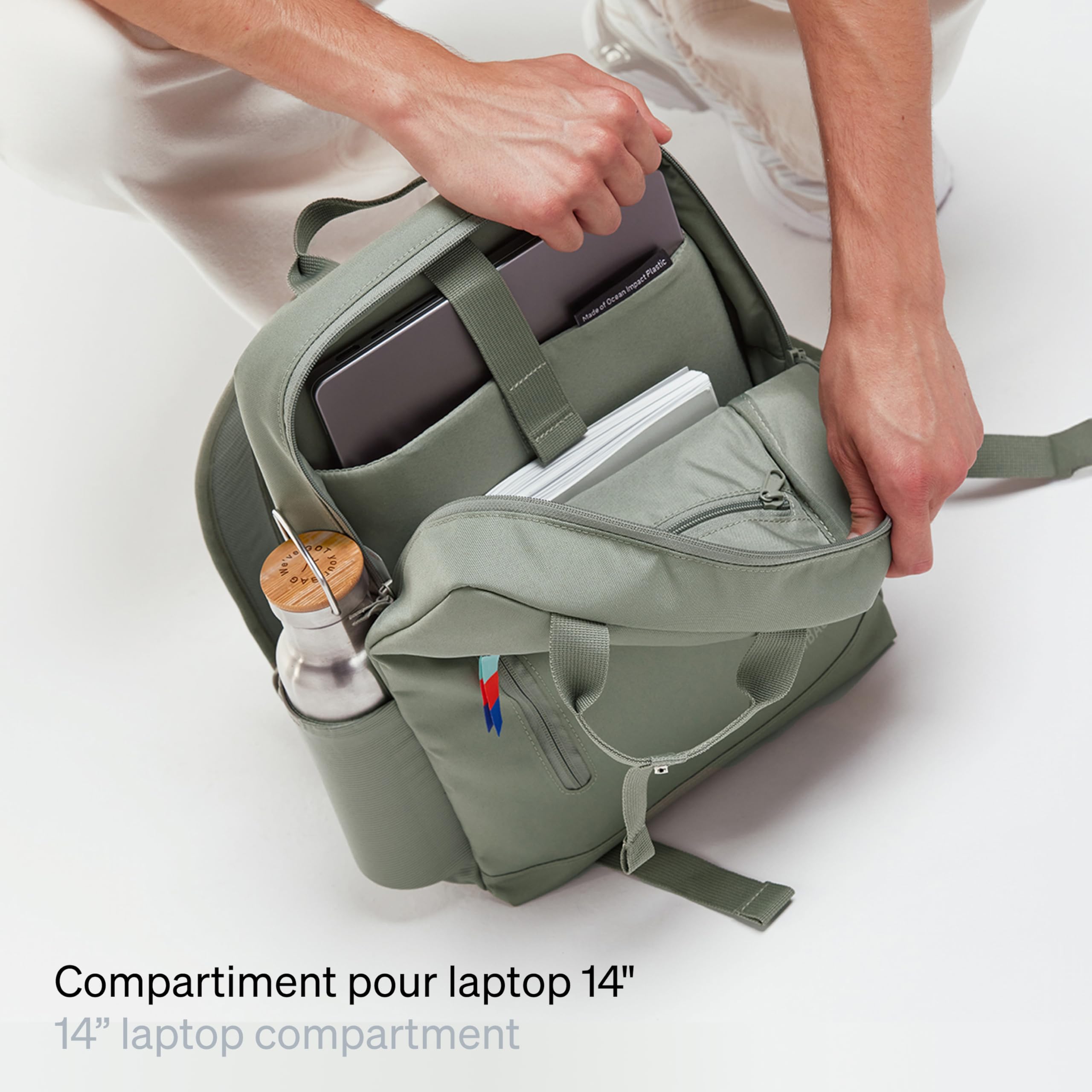 GOT BAG Daypack 2.0 | Sac à Dos Urbain Compact | Imperméable (bass)
