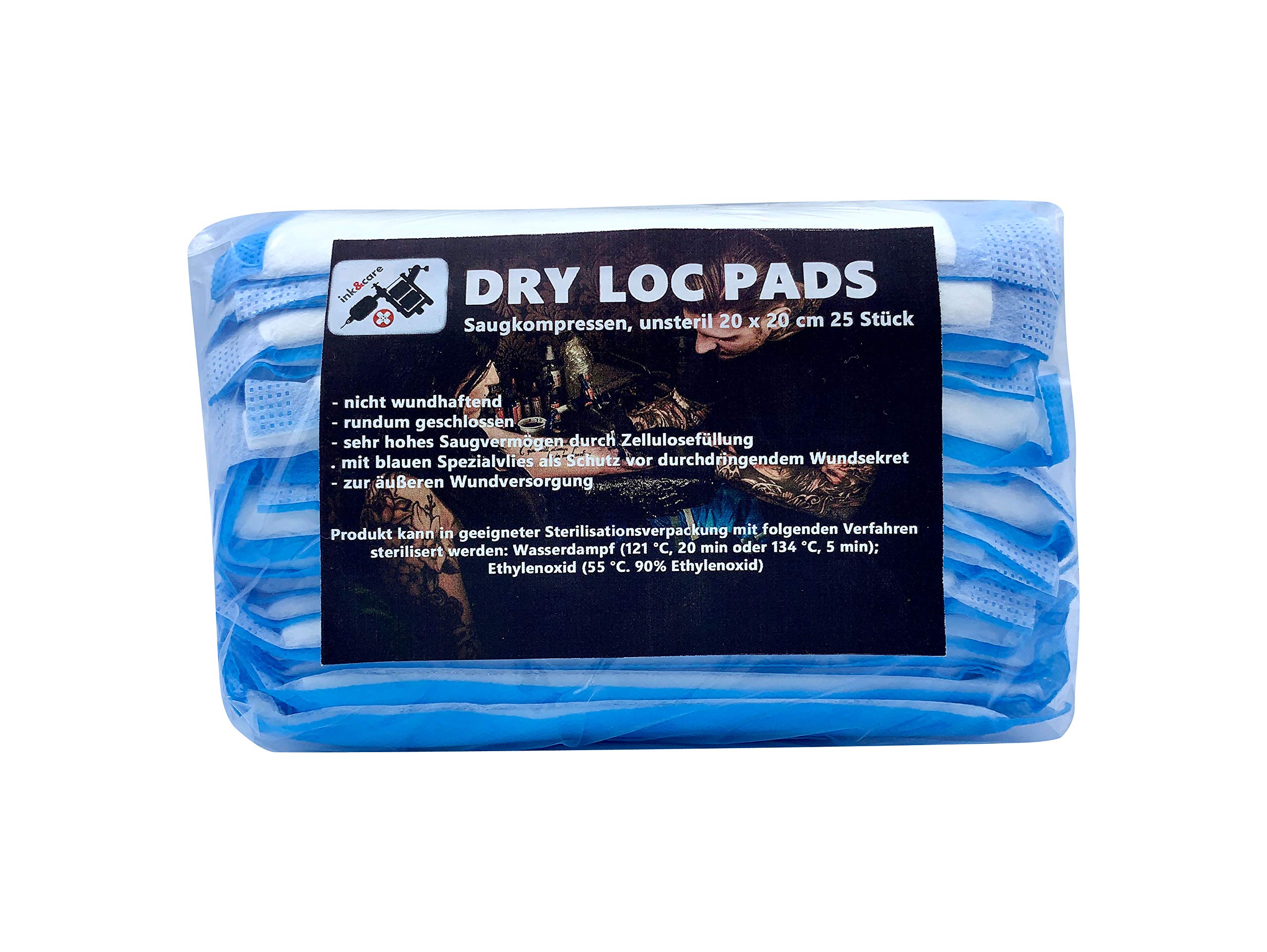 Dry Loc Pads non sterili, 25 pezzi, diverse misure, qualità medica premium (20 x 40 cm)