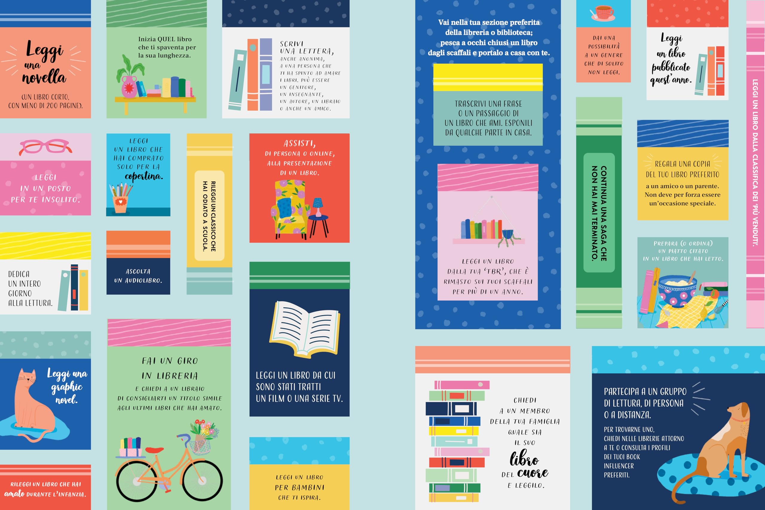 Book challenge. Completa una sfida, apri una casella e scopri il tuo premio a tema libri!