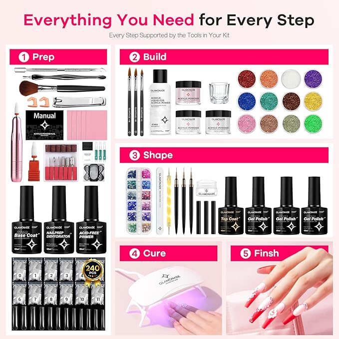 Kit de Acrílico para Uñas Glamonade para Principiantes miniatura 3