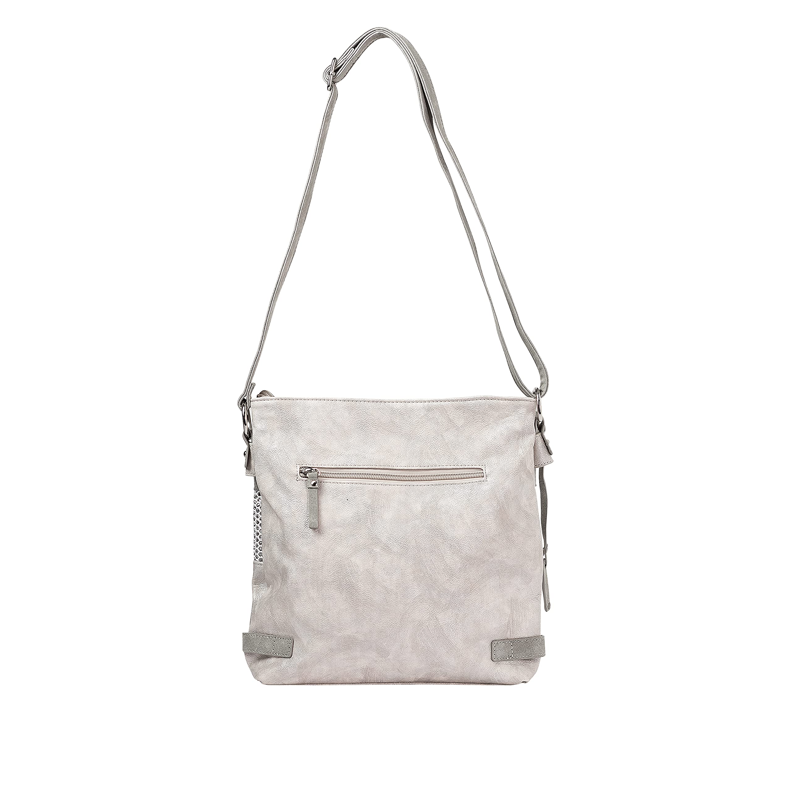 Rieker H1346-16 Damen Umhängetasche Synthetik blau/silber
