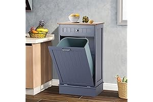 Unobtrusive Hidden Garbage Can Cabinet for Discreet Waste Management