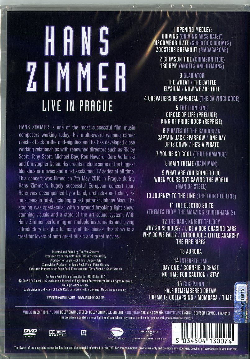Live In Prague DVD