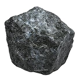 Amazing Gemstone Larvikite Raw Crystals and Healing Stones, Natural Rocks for Tumbling and DIY Raw Stones and Crystals (1 Piece)