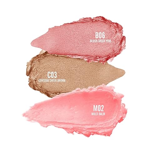 Miniatura 8 de KIMUSE Cosmetics Stick Trio, Blush Stick, Bálsamo Hidratante Facial & Maquillaje Iluminador