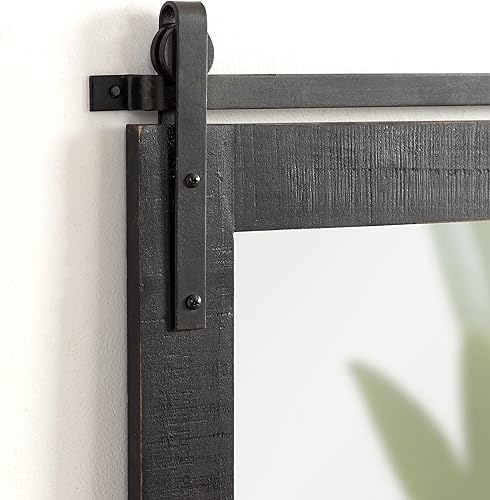 Miniatura 3 de Kate and Laurel Cates Farmhouse - Espejo de pared horizontal con marco de madera